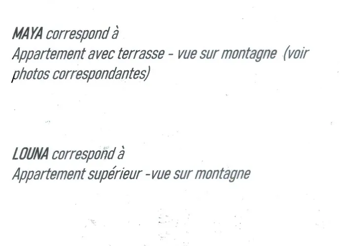Appartements 5 Personnes Maya Et Louna